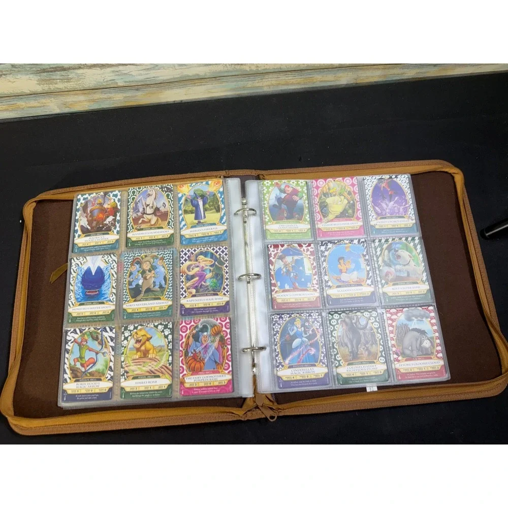 Disney Sorcerers of the Magic Kingdom Spell Card Binder WDW Full Set 1-60 Extras